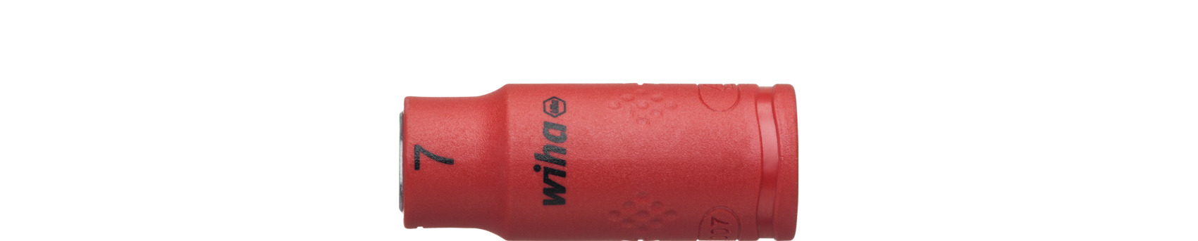 Nasadka klucza, izolowana sześciokąt zewnętrzny 1/4" 7.0 mm x 42 mm / WIHA 10103 1