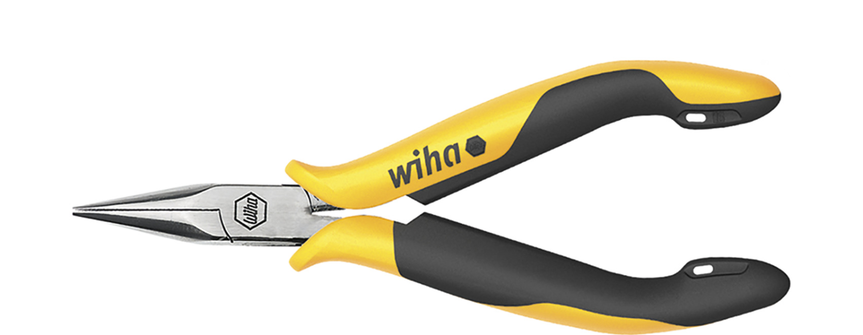 Szczypce półokrągłe Professional ESD proste szczęki 120 mm, 4 3/4" / WIHA 10348 1