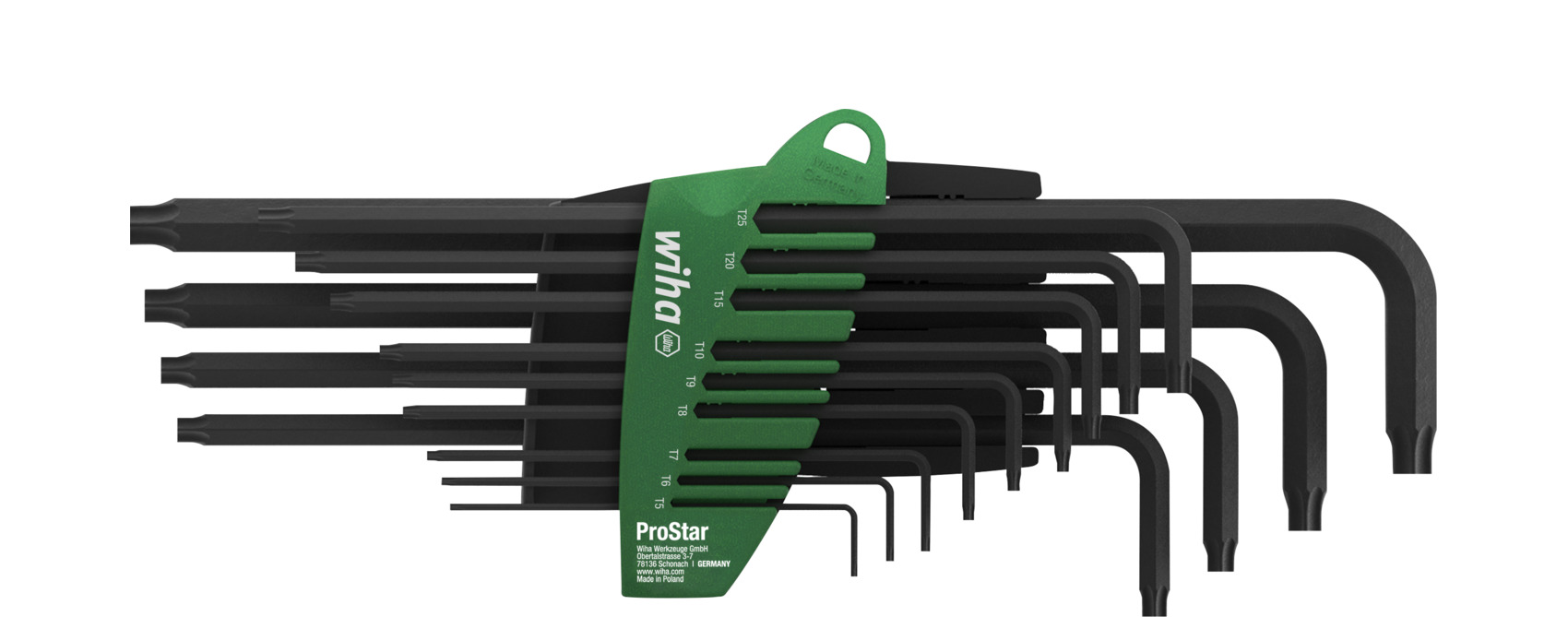 Zestaw kluczy trzpieniowych w uchwycie ProStar TORX® 13-cz. oksydowany chemicznie / WIHA 24312 1