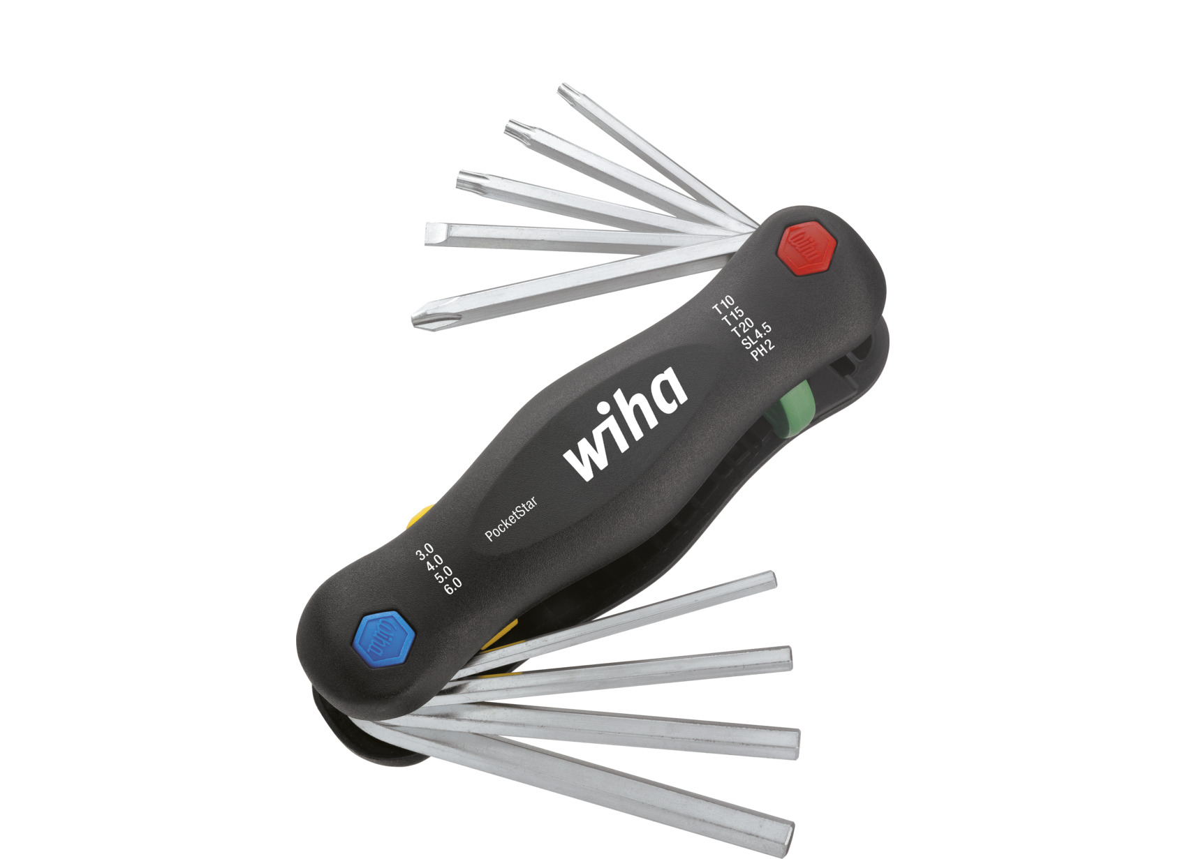 Narzędzie wielofunkcyjne PocketStar Mieszane, 9-cz. z wieszakiem samoobsługowym / WIHA 25295 1