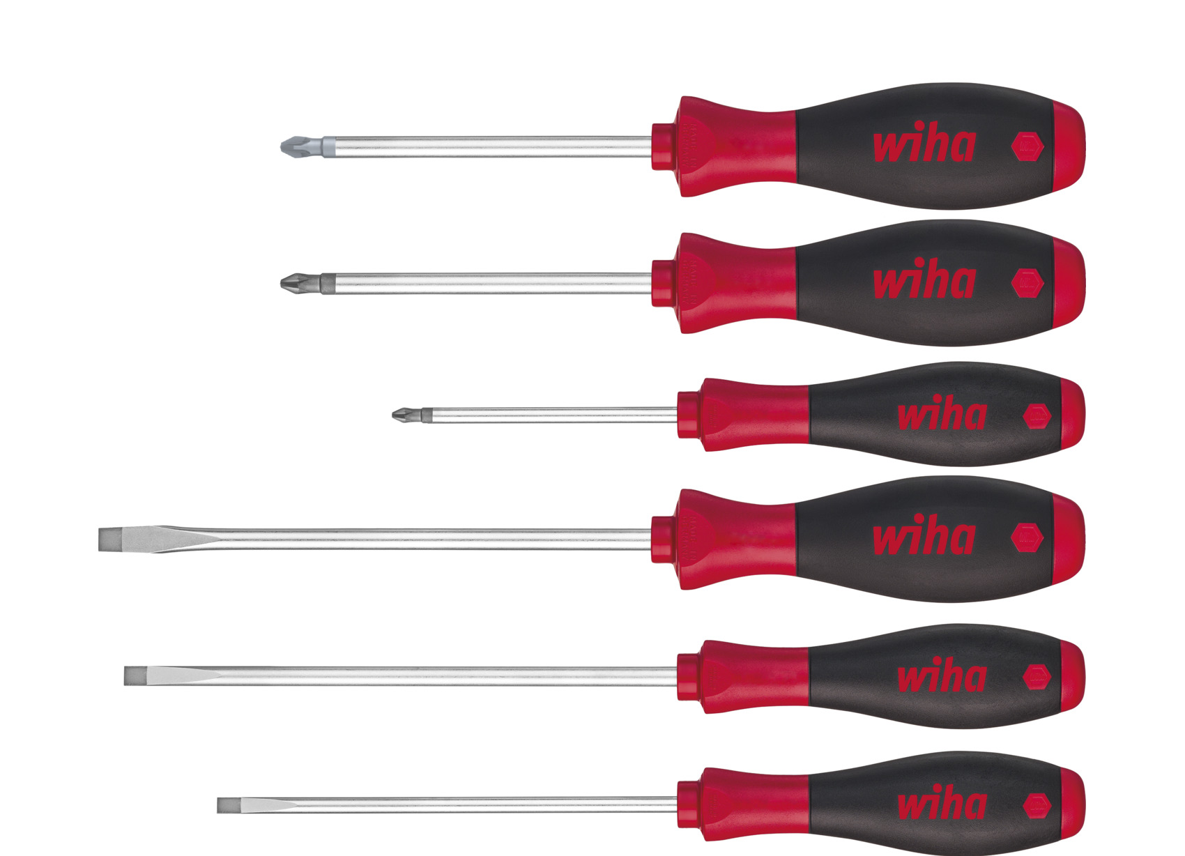 Zestaw wkrętaków SoftFinish płaski, Phillips/Pozidriv 6-cz. / WIHA 26113 1