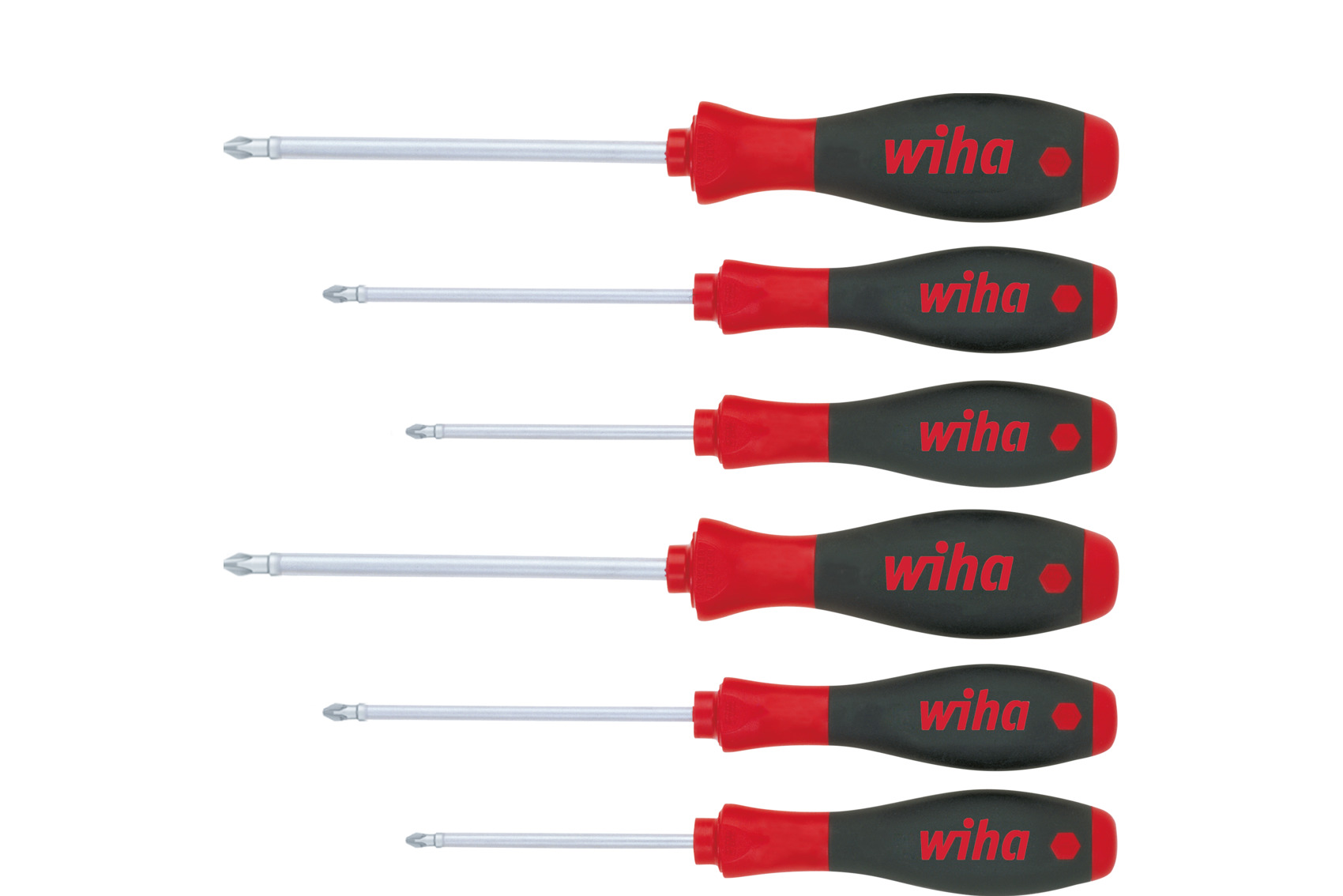 Zestaw wkrętaków SoftFinish Phillips, Pozidriv 6-cz. / WIHA 26146 1