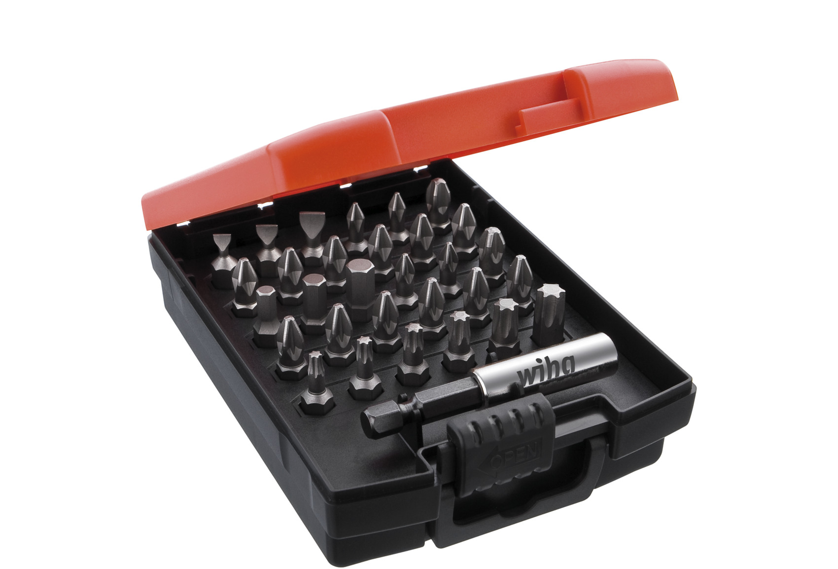 Zestaw bitów Standard 25 mm zestaw mieszany 31-cz. 1/4″, C6,3 w kasecie / WIHA 26252 1