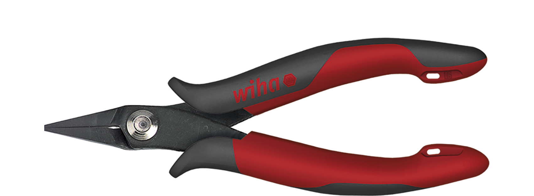 Szczypce spiczaste Electronic wąska, krótka główka prosty kształt 135 mm, 5 1/3" / WIHA 26801 1