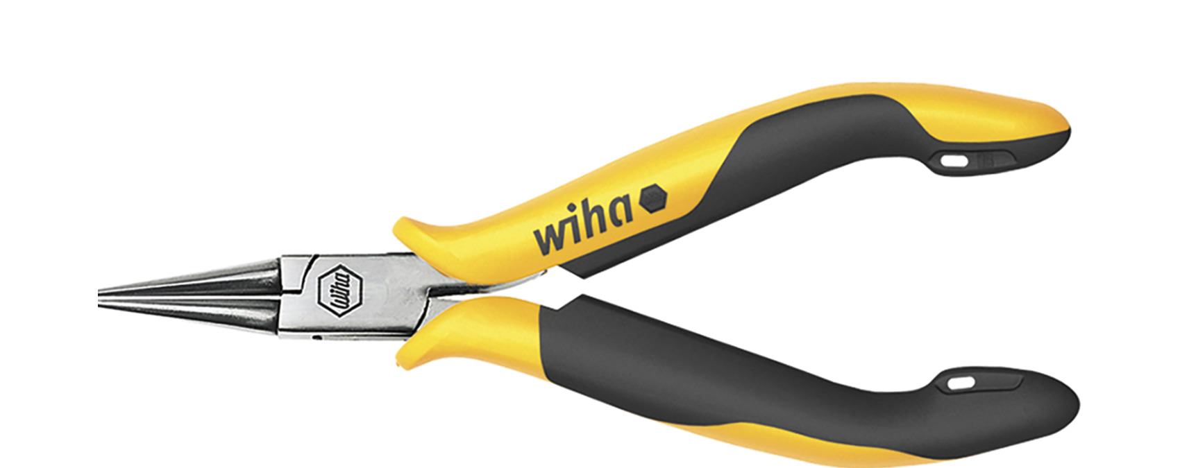 Szczypce okrągłe Professional ESD okrągłe, krótkie szczęki 120 mm, 4 3/4" / WIHA 26804 1