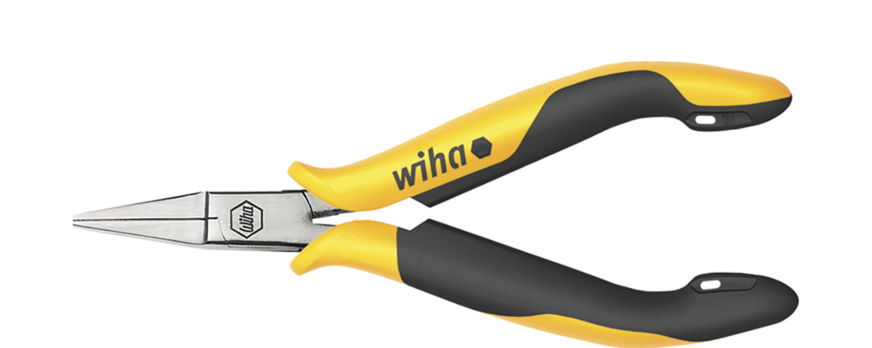 Szczypce płaskie Professional ESD płaskie, krótkie szczęki 120 mm, 4 3/4" / WIHA 26806 1