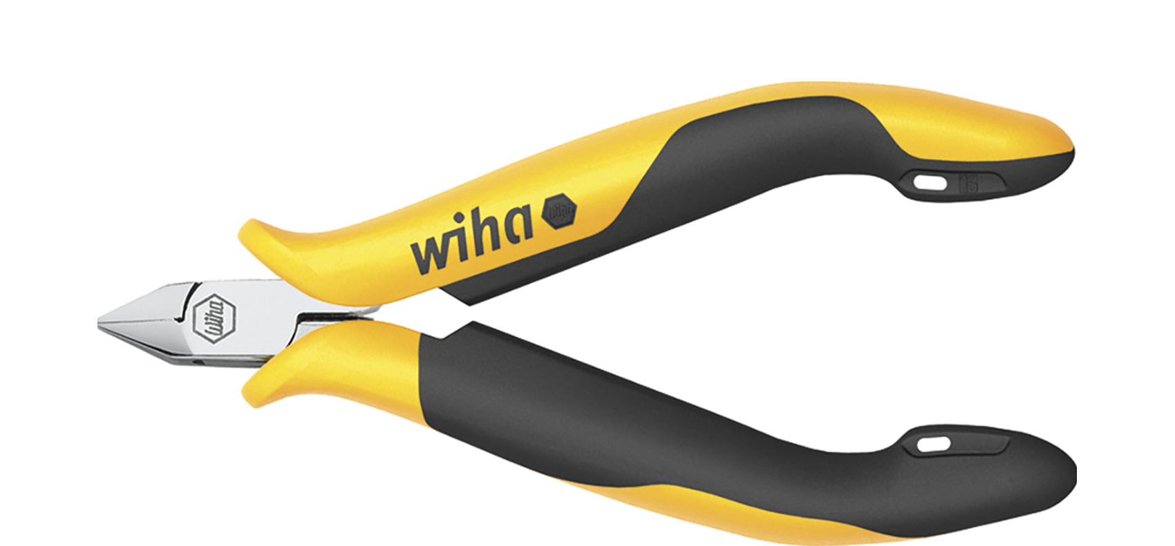 Szczypce Professional ESD do cięcia bocznego wąska, ostro zakończona główka z małym uskokiem 115 mm, 4 1/2" / WIHA... 1