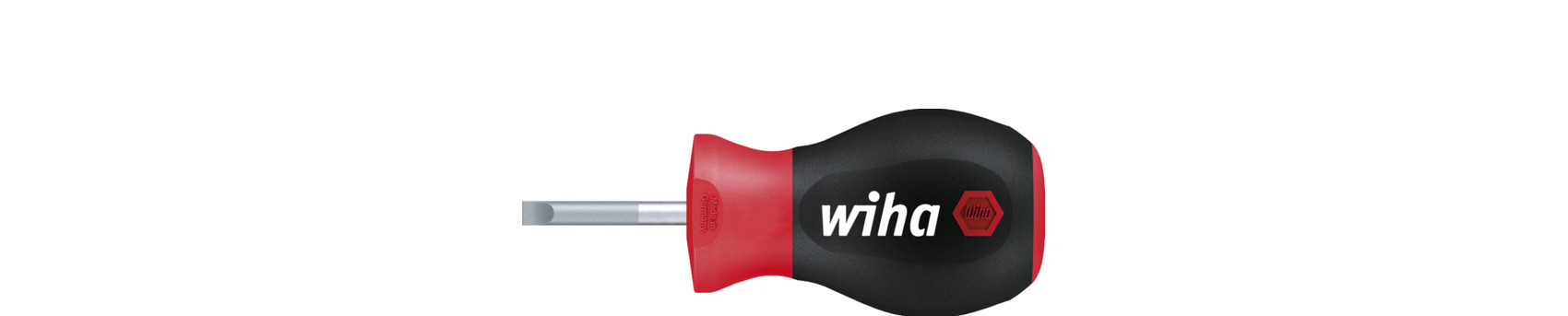 Wkrętak SoftFinish płaski z krótkim trzonem okrągłym, Stubby 5.5 mm x 25 mm / WIHA 26965 1