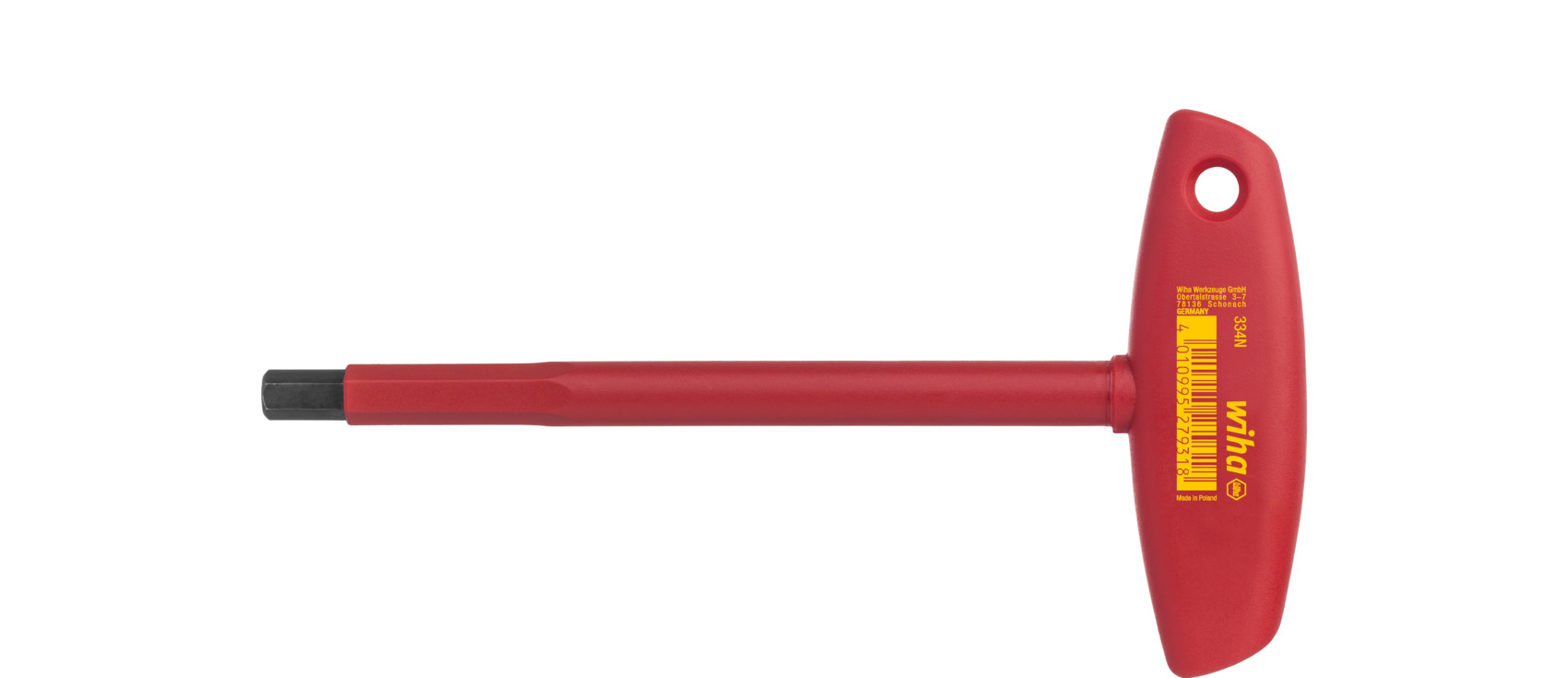 Klucze trzpieniowe z rękojeścią T electric sześciokątny 5.0 mm x 182 mm / WIHA 27929 1