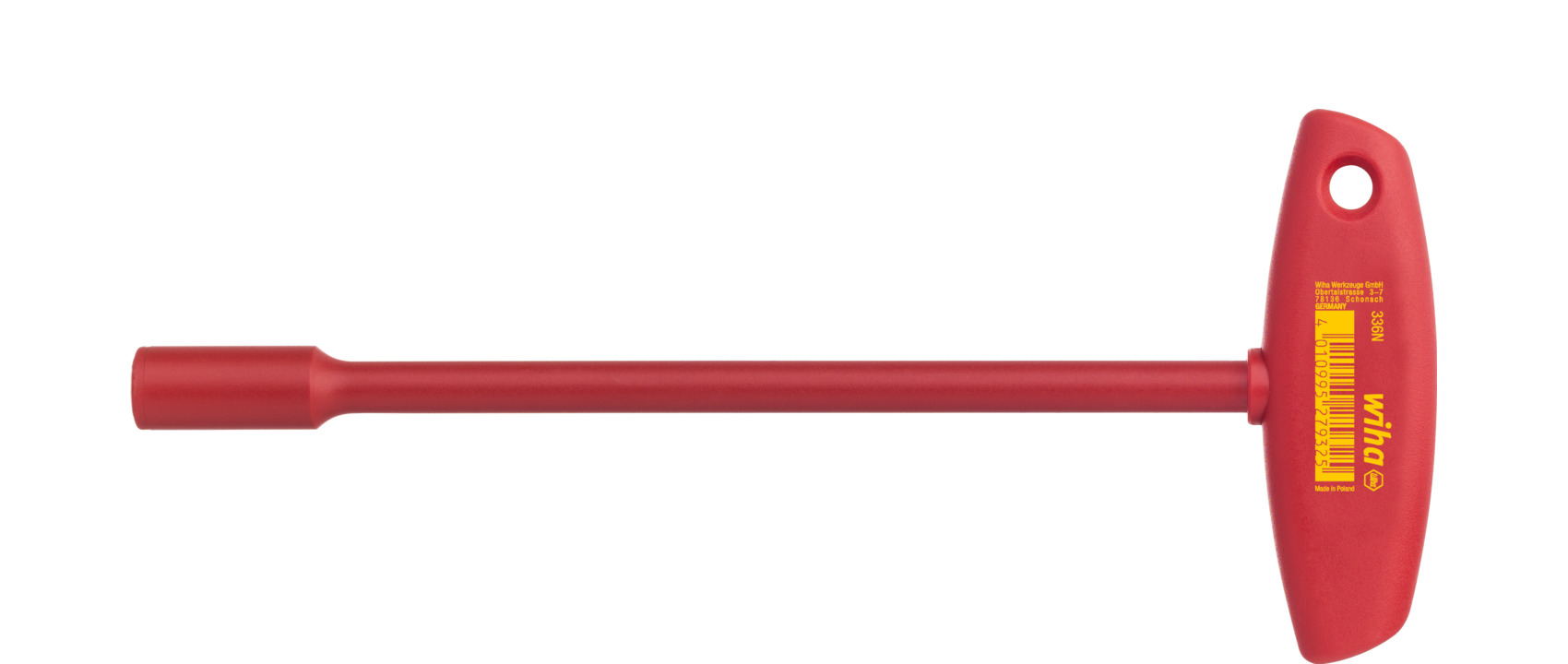 Klucz nasadowy z rękojeścią T sześciokątny 10.0 mm x 262 mm / WIHA 27933 1