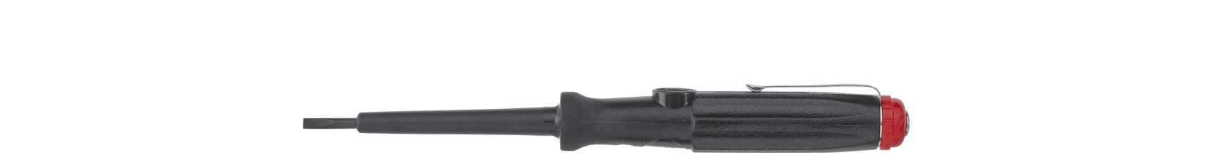 Próbnik napięcia 150-250 V płaski czarny, z klipsem do przypinania 3.0 mm / WIHA 31771 1