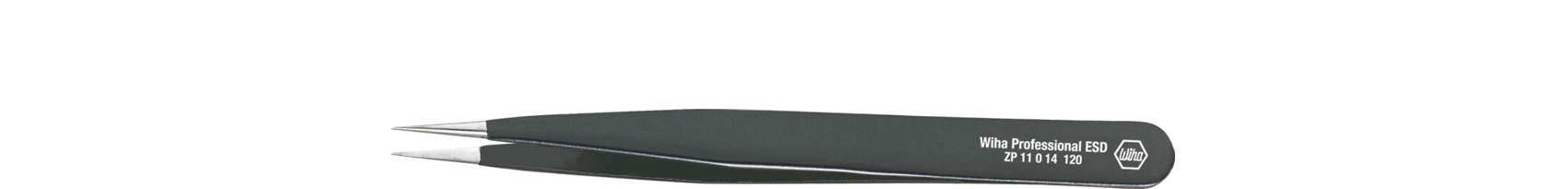Pęseta precyzyjna Professional ESD typ 00 00, 120 mm / WIHA 32327 1