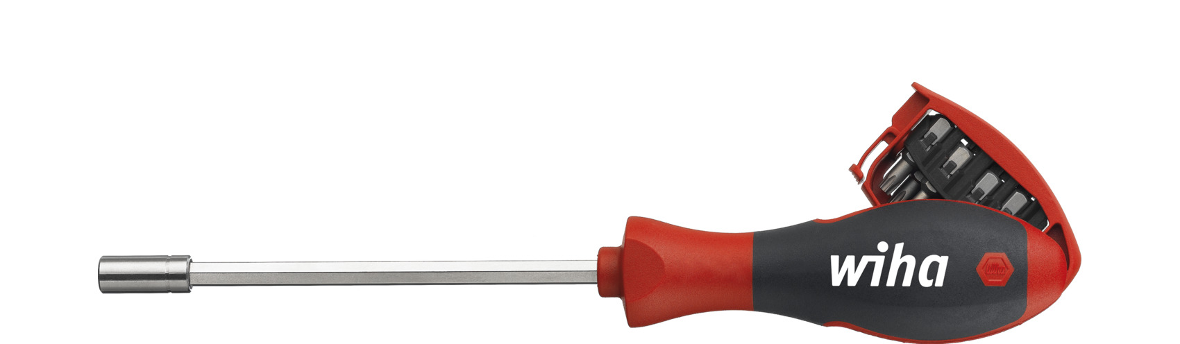 Magnetyczny wkrętak z magazynkiem bitów TORX® z 8 bitami, 1/4" / WIHA 32902 1