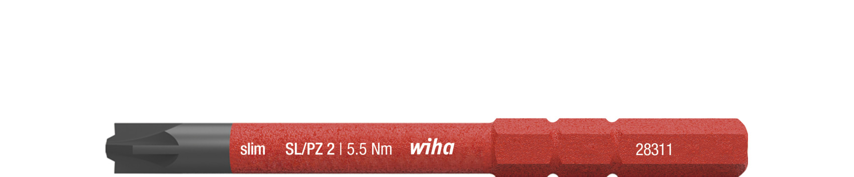 Bit slimBit electric PlusMinus/Pozidriv SL/PZ2 x 75 mm / WIHA 34590 1