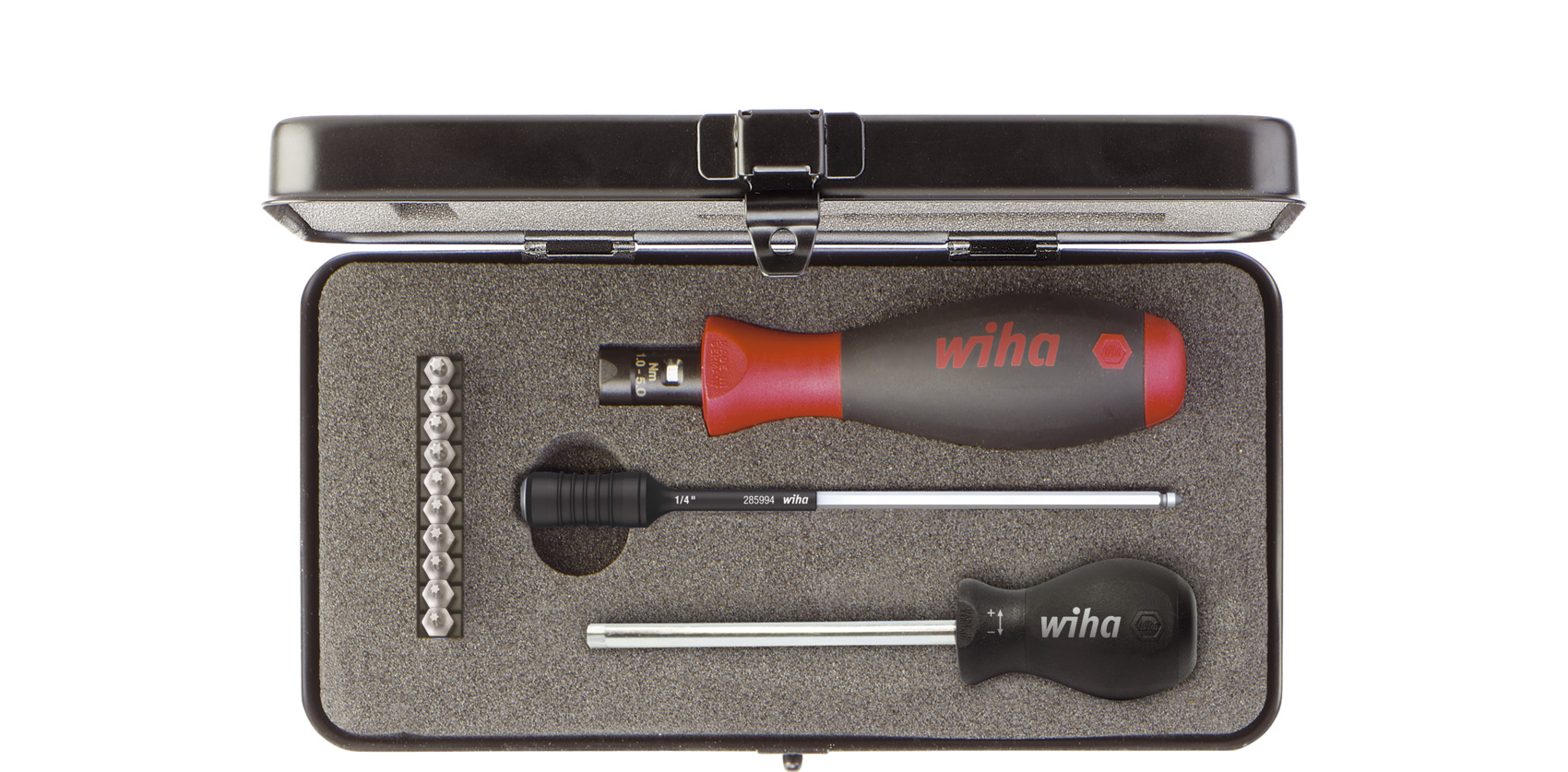 Wkrętak dynamometryczny zestaw TorgueVario-S 0,8–5,0 Nm TORX®, TORX PLUS® 14-cz. z regulowanym momentem dokręcania... 1