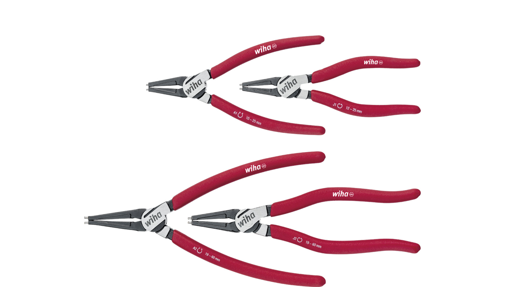 Zestaw szczypiec Classic z MagicTips® szczypce do pierścieni zabezpieczających 4-cz. / WIHA 34708 1