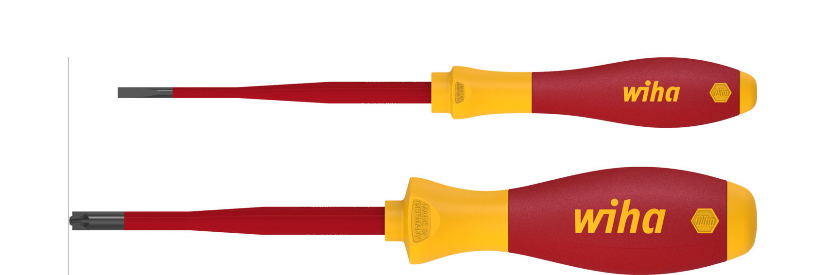 Zestaw wkrętaków SoftFinish electric slimFix płaski, PlusMinus/Pozidriv, 2-cz. / WIHA 36333 1