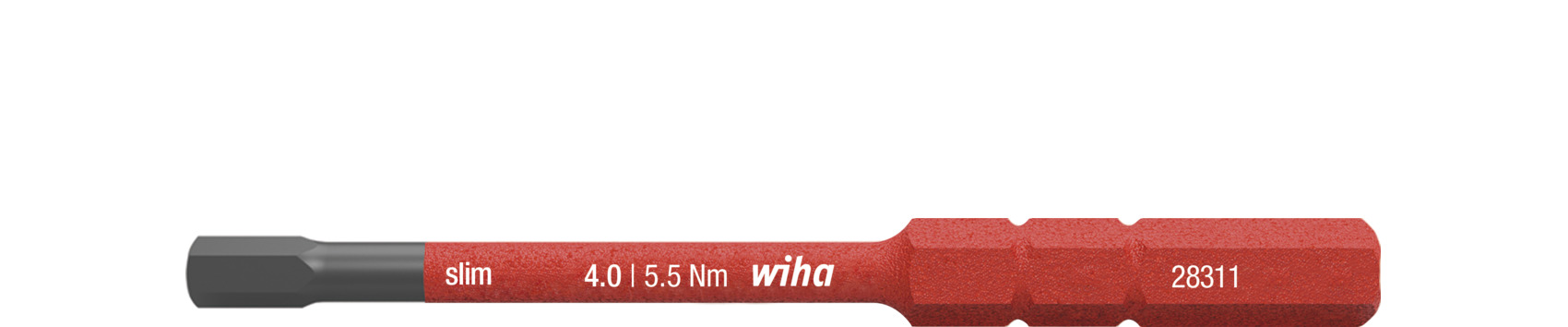 Bit slimBit electric sześciokątny 4.0 mm x 75 mm / WIHA 37225 1