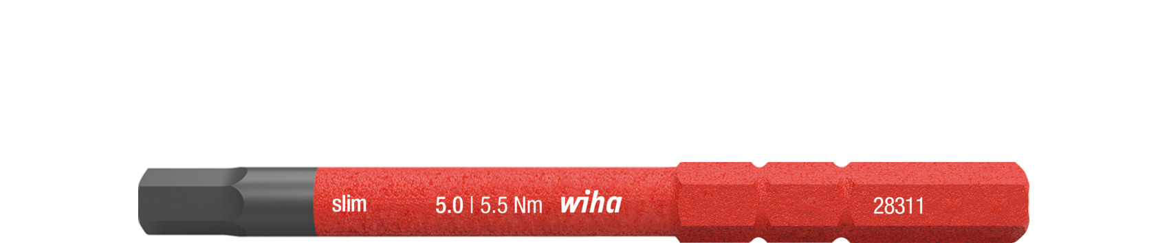 Bit slimBit electric sześciokątny 5.0 mm x 75 mm / WIHA 37226 1