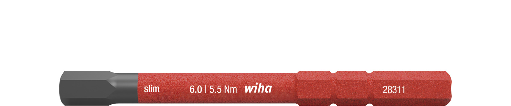 Bit slimBit electric sześciokątny 6.0 mm x 75 mm / WIHA 37227 1