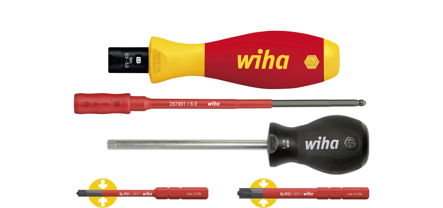 Wkrętak dynamometryczny zestaw TorqueVario®-S electric 0,8-5,0 Nm PlusMinus/Pozidriv z regulowanym momentem dokręcania... 1