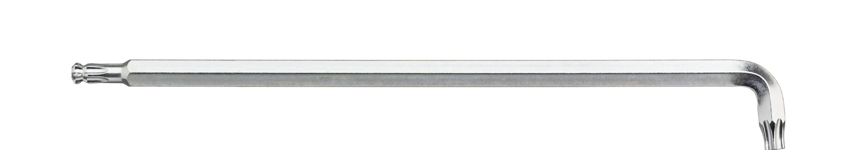 Klucze sześciokątne TORX® z główką kulistą z krótkim ramieniem, titanium silver T6 x 80 mm / WIHA 40967 1
