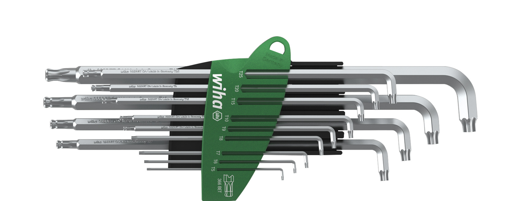 Zestaw kluczy trzpieniowych w uchwycie ProStar Stubby TORX® główka kulista 13-cz. ze titanium silver / WIHA 40979 1