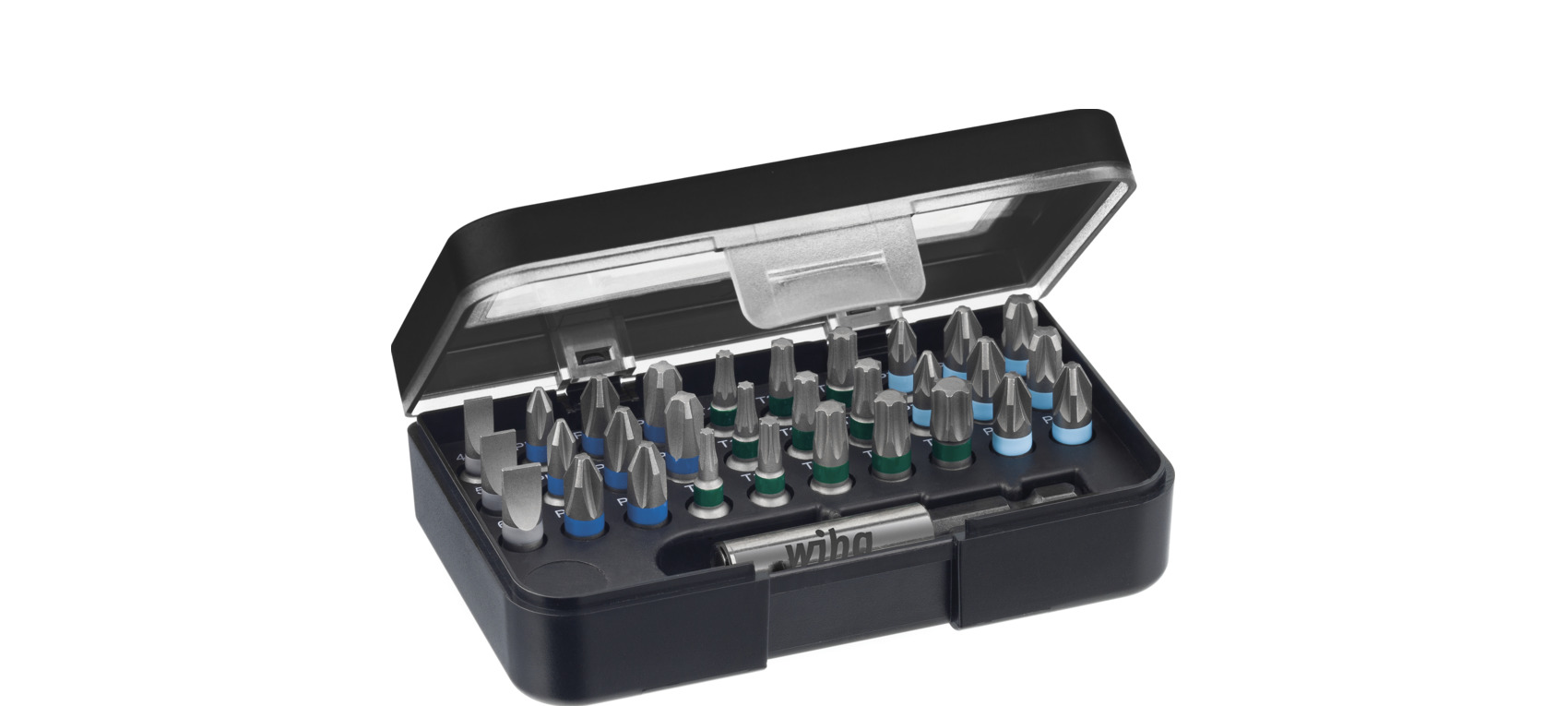 Zestaw bitów Standard 25 mm mieszany 31-cz. 1/4" C6,3 w kasecie z zaczepem na pasek / WIHA 41126 1