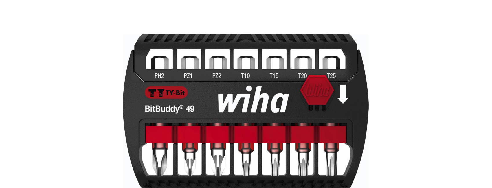 Zestaw bitów BitBuddy® bit TY 49 mm Phillips, Pozidriv, TORX® 7-cz. 1/4" E6,3 / WIHA 42117 1
