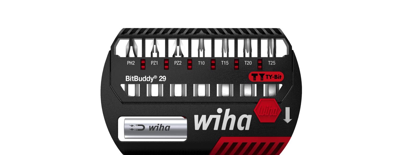Zestaw bitów BitBuddy® bit TY 29 mm Phillips, Pozidriv, TORX® 8-cz. 1/4" C6,3 / WIHA 42138 1