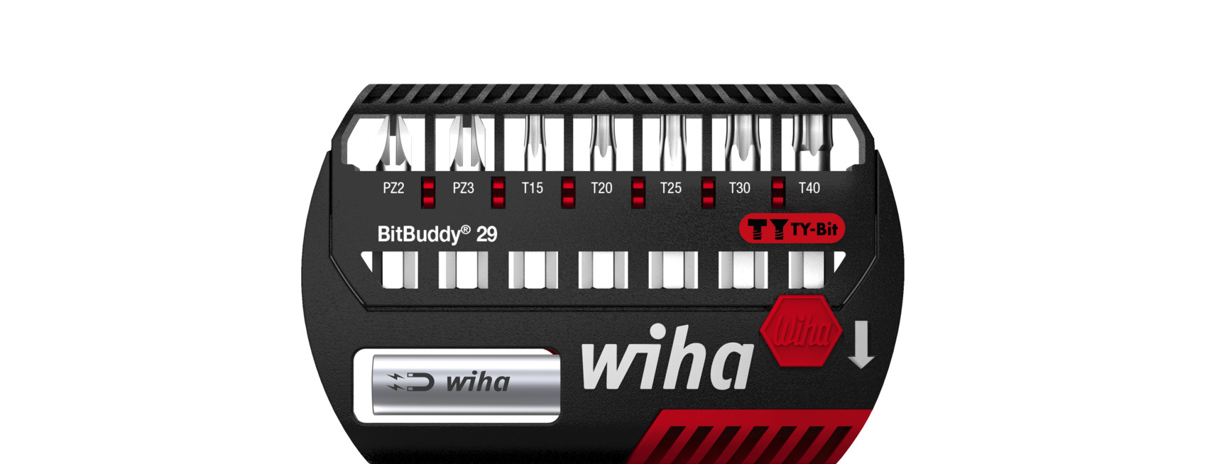 Zestaw bitów BitBuddy® bit TY 29 mm Pozidriv, TORX® 8-cz. 1/4" C6,3 / WIHA 42139 1