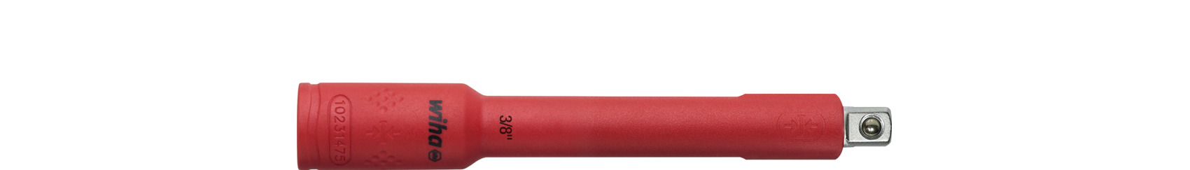 Izolowana przedłużka przełączalna 3/8" do nasadek kluczy izolowany 125 mm / WIHA 43057 1