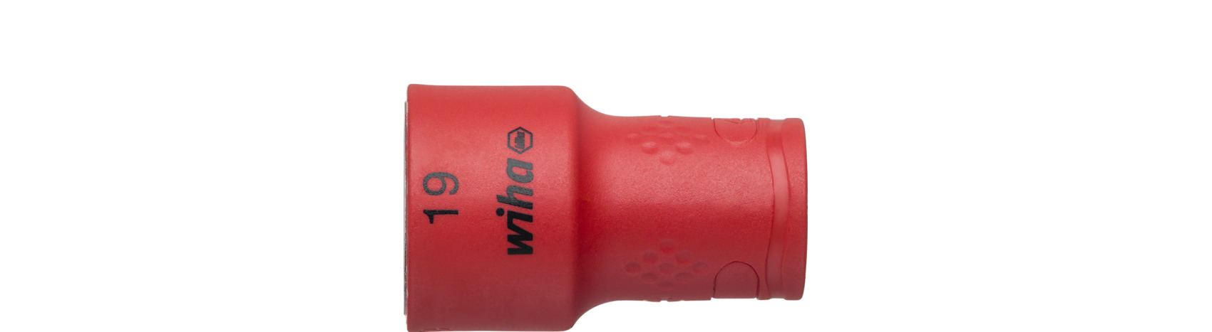 Nasadka klucza, izolowana sześciokąt zewnętrzny 3/8" 19.0 mm x 47 mm / WIHA 43074 1
