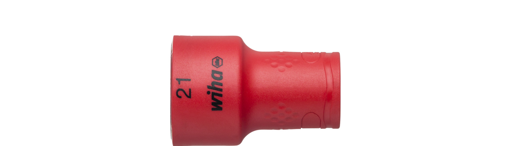 Nasadka klucza, izolowana sześciokąt zewnętrzny 3/8" 21.0 mm x 47 mm / WIHA 43075 1