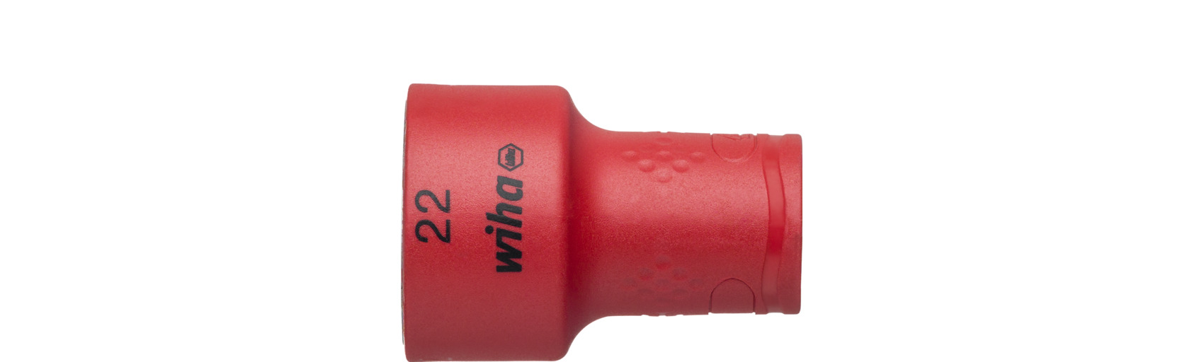 Nasadka klucza, izolowana sześciokąt zewnętrzny 3/8" 22.0 mm x 47 mm / WIHA 43076 1
