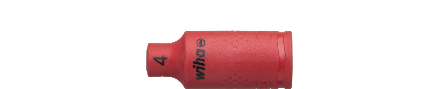 Nasadka klucza, izolowana sześciokąt zewnętrzny 1/4" 4.0 mm x 42 mm / WIHA 43088 1