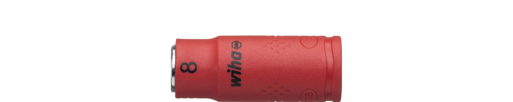 Nasadka klucza, izolowana sześciokąt zewnętrzny 1/4" 8.0 mm x 42 mm / WIHA 43093 1