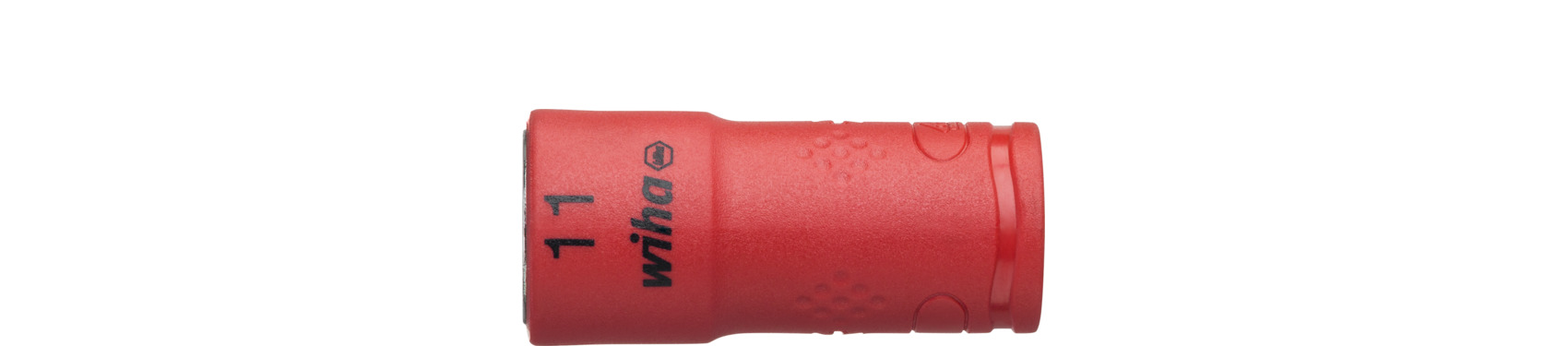 Nasadka klucza, izolowana sześciokąt zewnętrzny 1/4" 11.0 mm x 42 mm / WIHA 43096 1