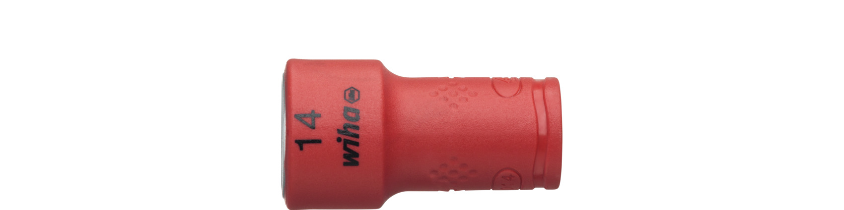 Nasadka klucza, izolowana sześciokąt zewnętrzny 1/4" 14.0 mm x 42 mm / WIHA 43099 1