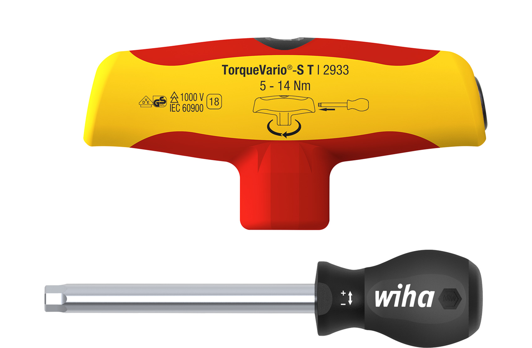 Wkrętak dynamometryczny z rękojeścią T TorqueVario®-S T electric 5-14 Nm z regulowanym momentem dokręcania 5 - 14 /... 1