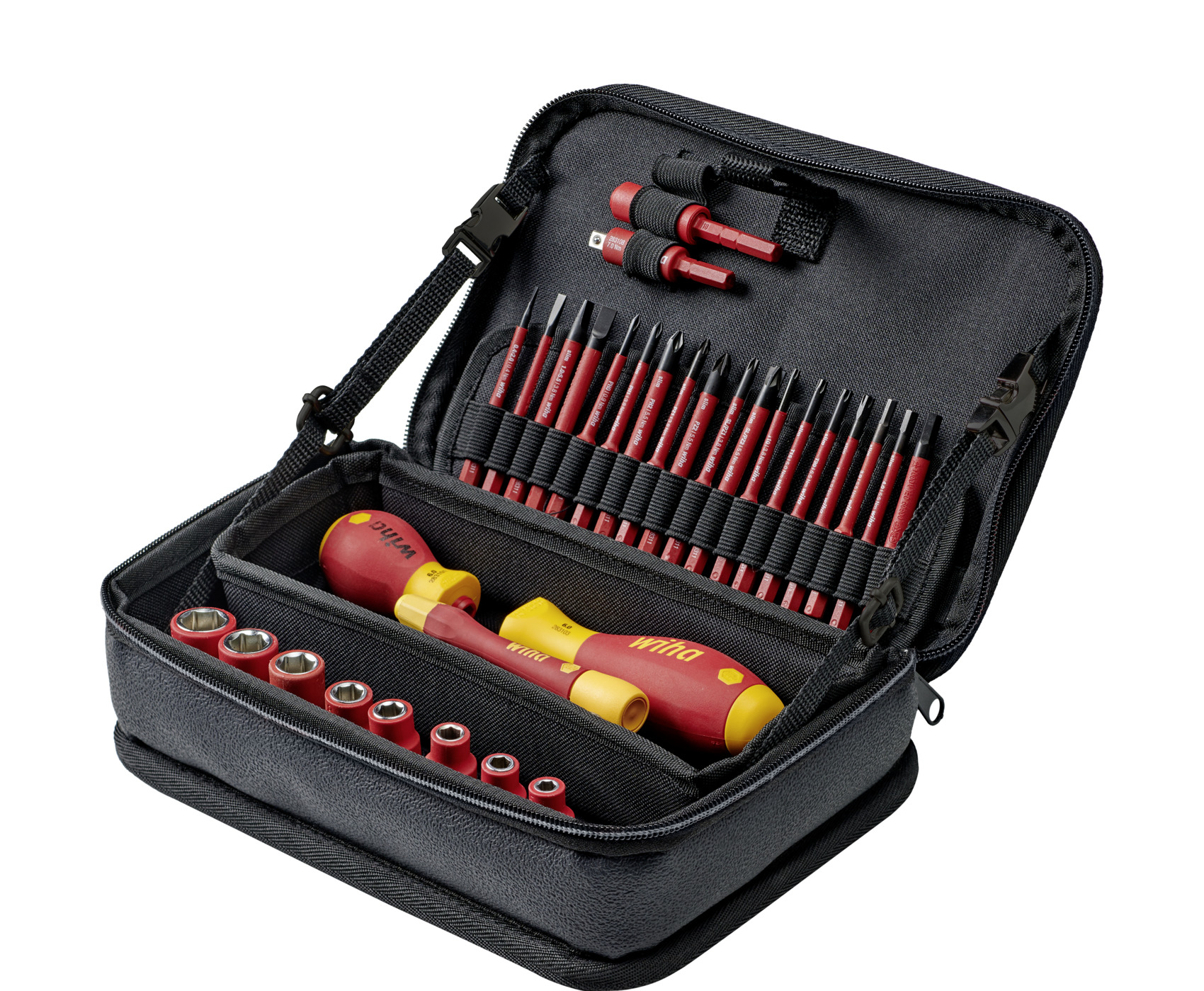 Zestaw narzędzi slimVario® electric mieszany 32-cz. wraz z torbą funkcyjną / WIHA 43465 1