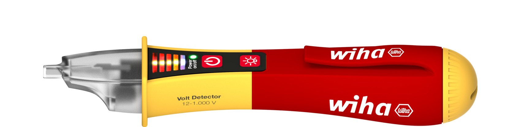 Próbnik napięcia Volt Detector bezdotykowy, jednobiegunowy, 12–1000 V AC z 2 bateriami AAA / WIHA 43797 1