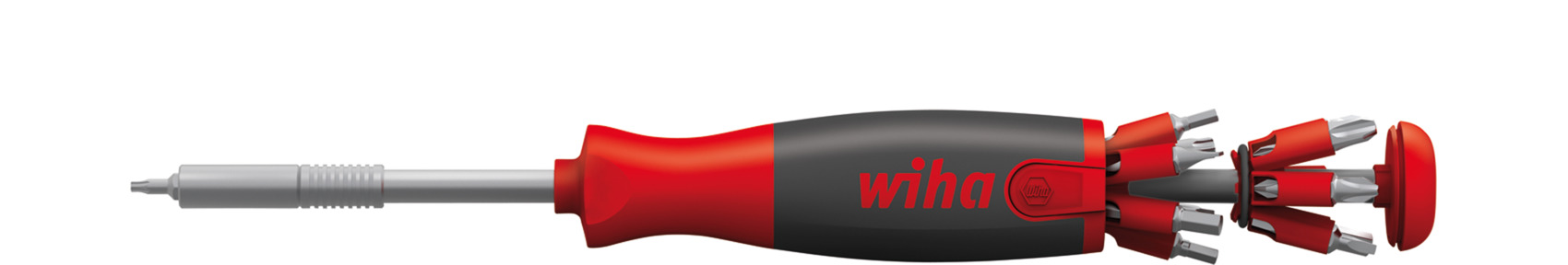 Wkrętak z magazynkiem bitów LiftUp 26one® mieszany z 13 bitami podwójnymi / WIHA 43895 1