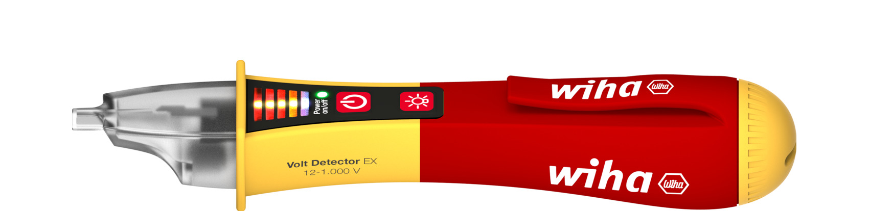 Próbnik napięcia Volt Detector z zabezpieczeniem EX, bezdotykowy, jednobiegunowy, 12 – 1000 V AC w zestawie 2 baterie... 1