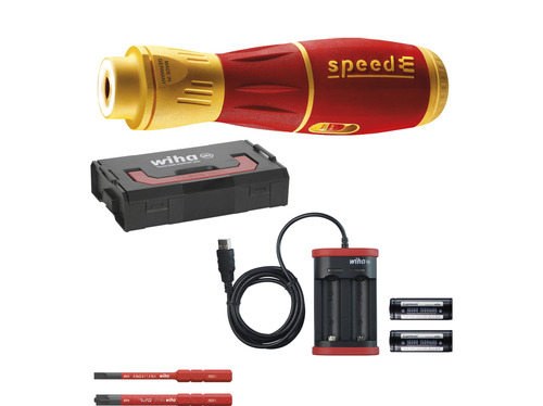 Wkrętak elektryczny speedE® II electric 7-cz., z bitami slimBit, bateriami i ładowarką USB, wraz z kasetą L-Boxx Mini... 1