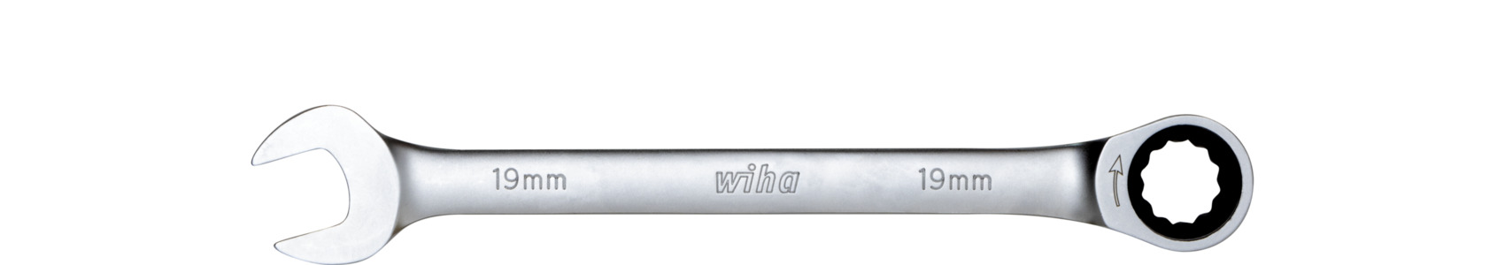 Klucz płasko-oczkowy z grzechotką 19 mm x 19 mm / WIHA 44660 1
