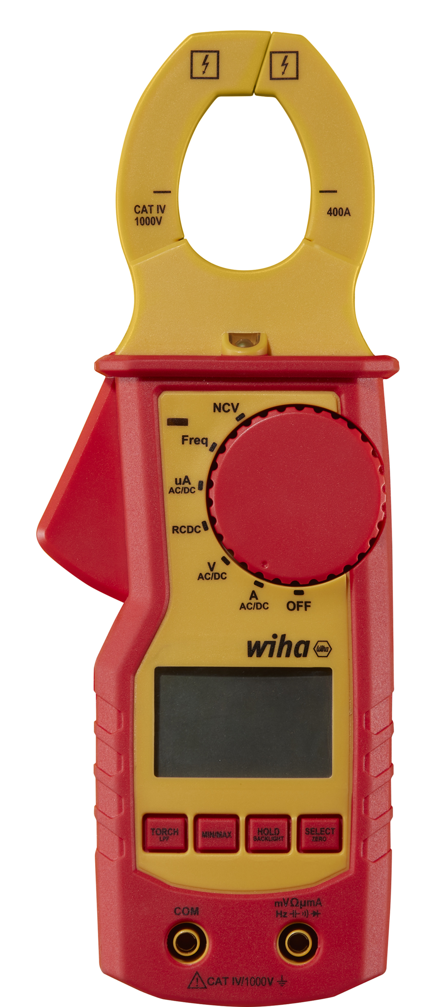 Miernik cęgowy do 1000 V AC, CAT IV w zestawie 2 baterie AAA / WIHA 45219 1