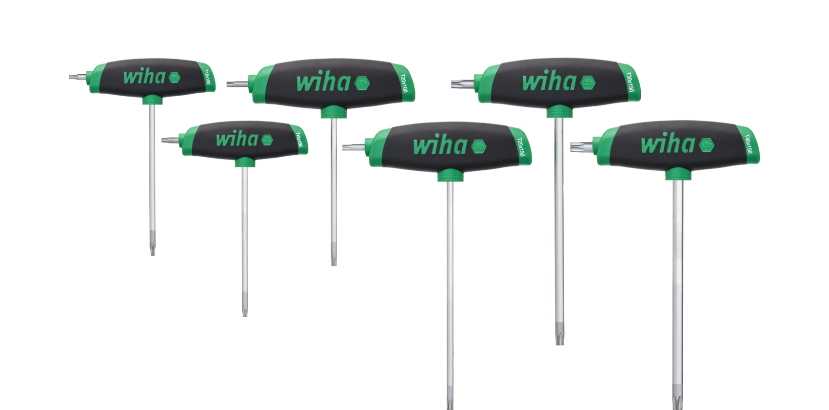 Zestaw kluczy trzpieniowych ComfortGrip z rękojeścią T TORX® 6-cz. z trzonem bocznym, chromowany matowo / WIHA 45622 1