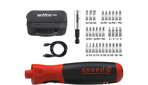 Wkrętak elektryczny speedE® PocketDrive z kasetą na bity i torbą / WIHA 45791 1