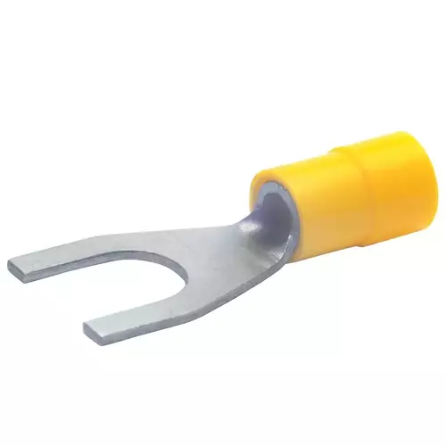 650C10 Końcówka widełkowa izolowana 4-6mm2 / M10 / 100szt. 1